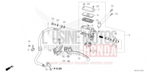 MAÎTRE-CYLINDRE DE FREIN ARRIÈRE ADV750M de 2021